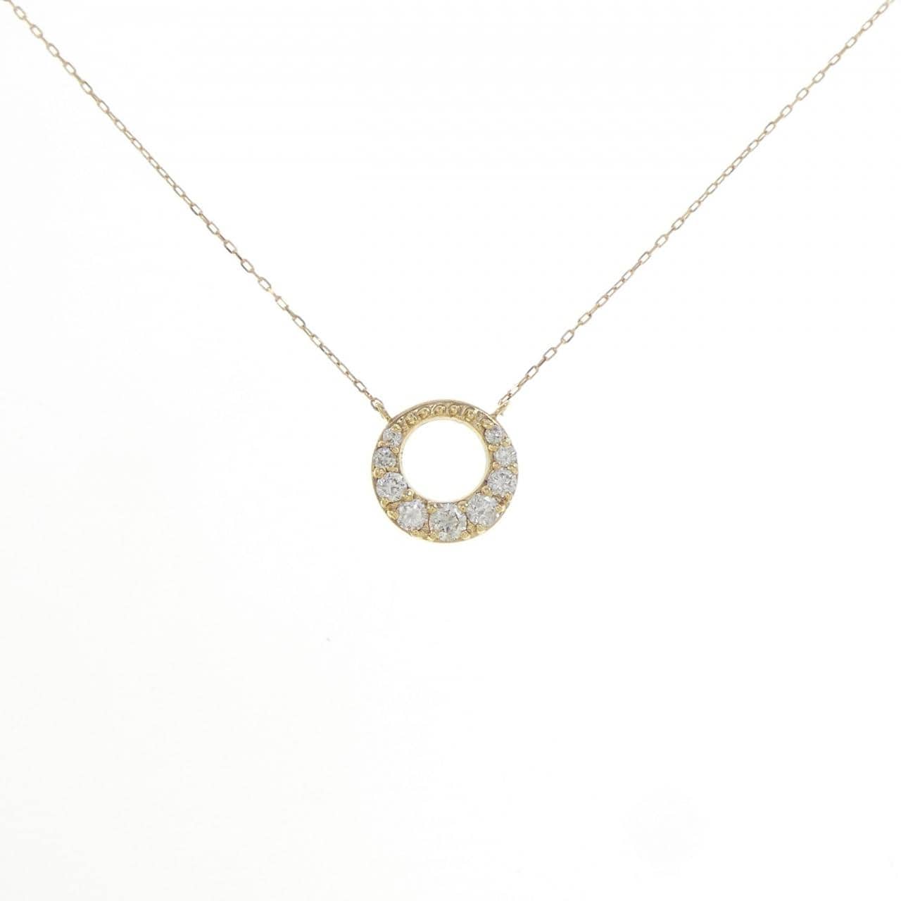K18YG ダイヤモンド ネックレス 0.20CT