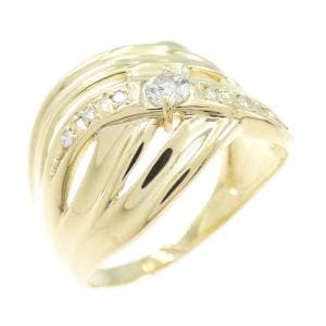 K18YG ダイヤモンド リング 0.20CT