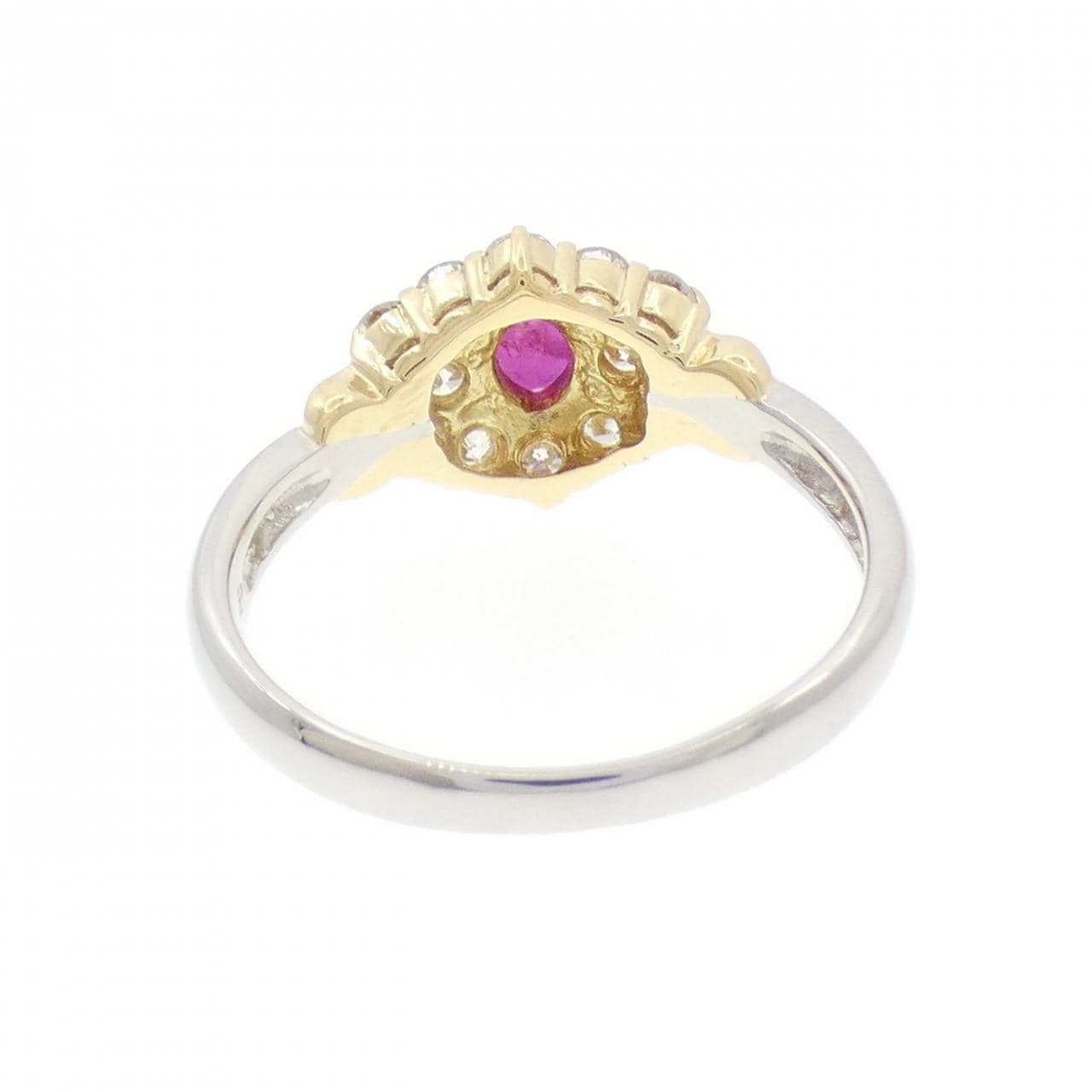 PT850/K18YG ルビー リング