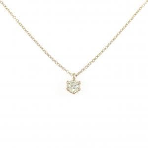 K18PG ソリティア ダイヤモンド ネックレス 0.23CT