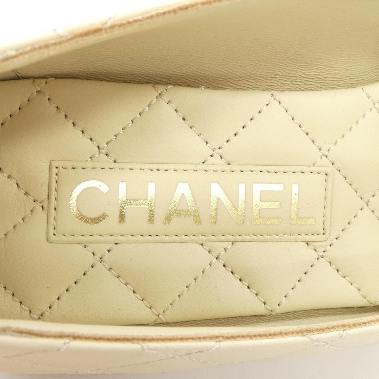 シャネル CHANEL バレリーナ ターンロック G45879B17834 フラットシューズ
