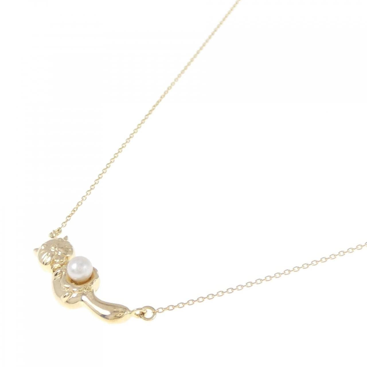 K18YG Akoya pearl necklace 3mm
