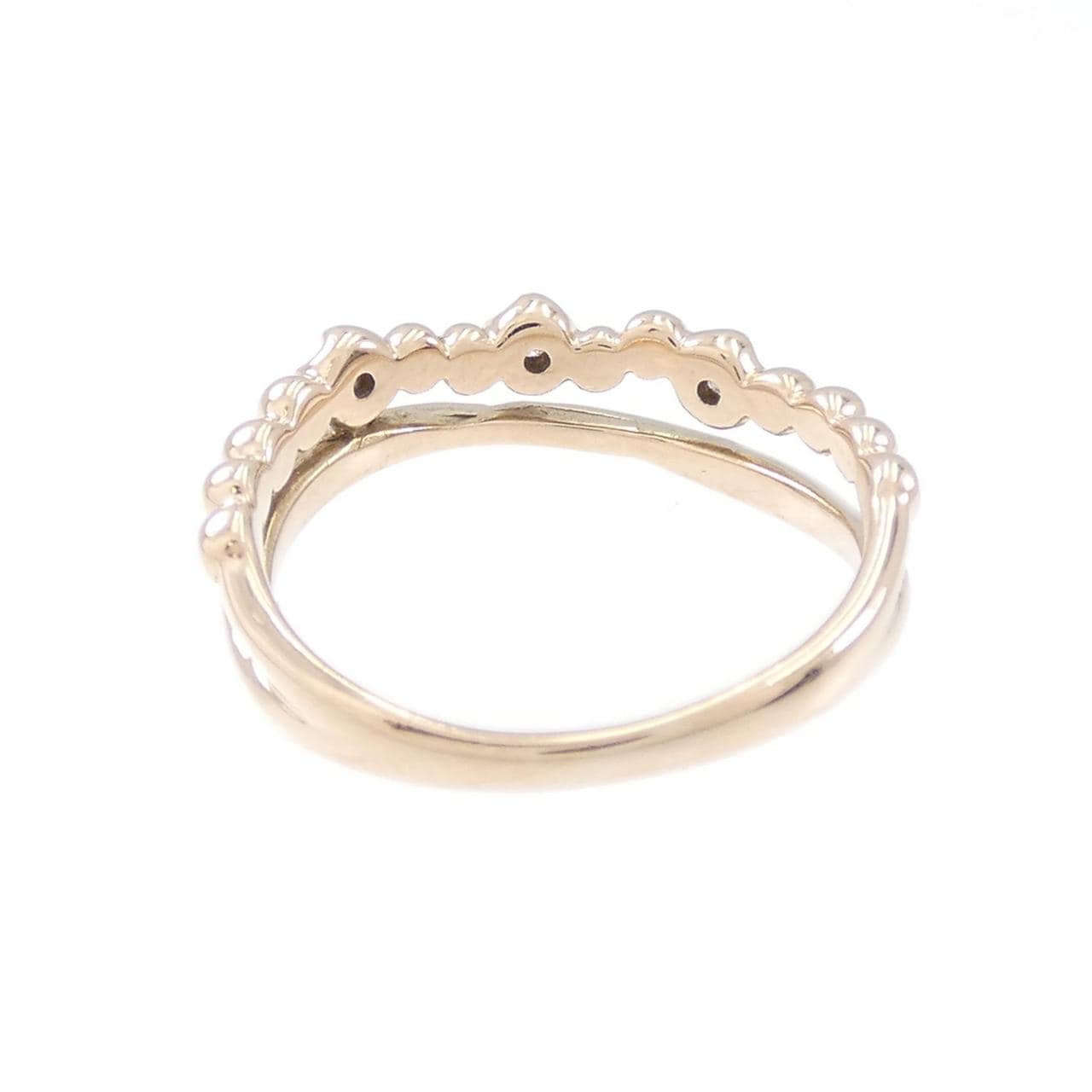 K18PG ダイヤモンド ピンキーリング 0.06CT