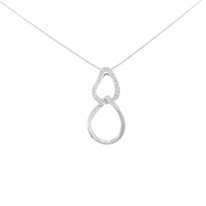 K18WG ダイヤモンド ネックレス 0.13CT