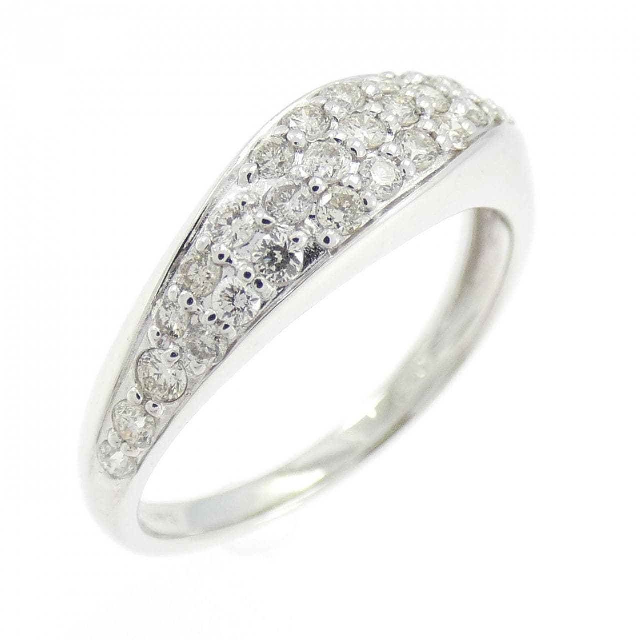 K14WG ダイヤモンド リング 0.40CT