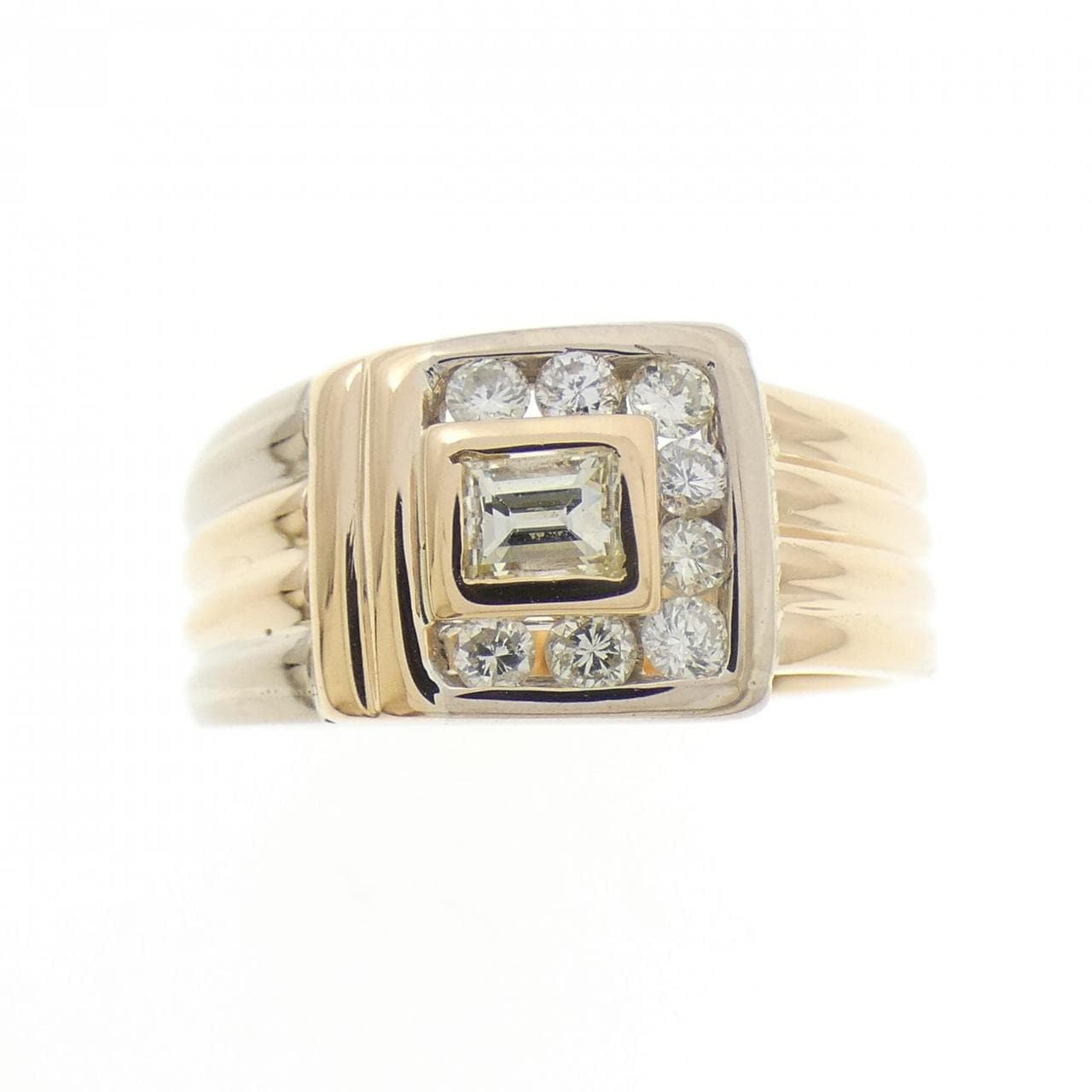 750YG/750WG ダイヤモンド リング 0.25CT