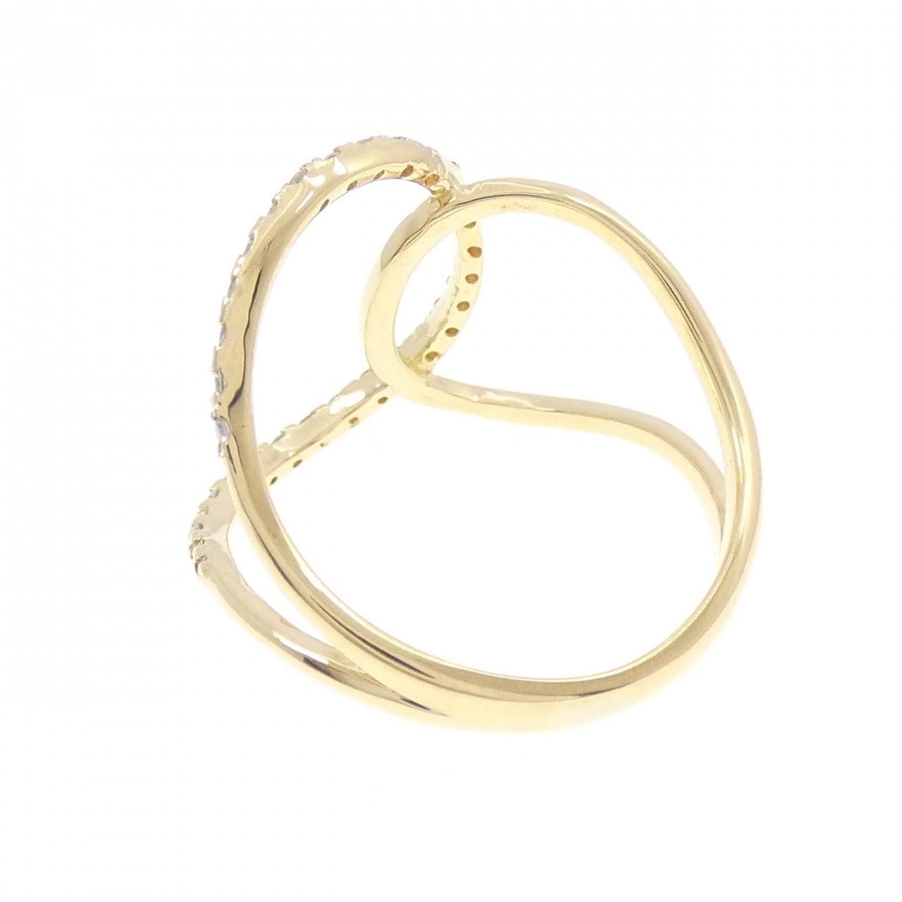 K18YG ダイヤモンド リング 0.18CT