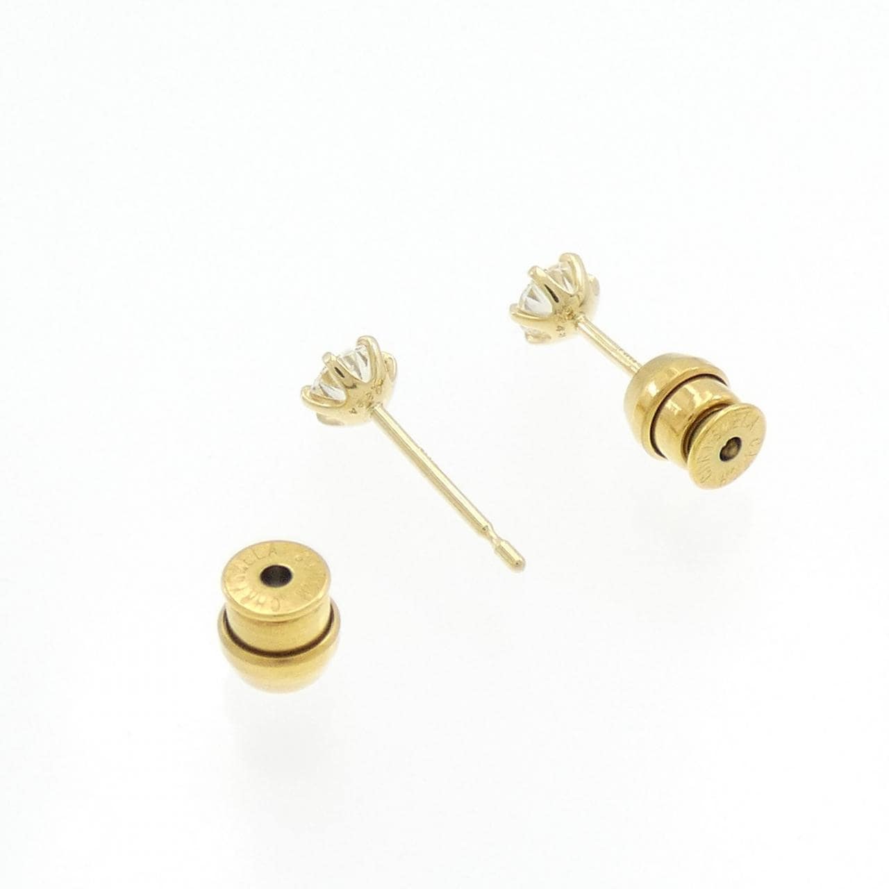 【リメイク】K18YG/ST ダイヤモンド ピアス 0.224CT 0.243CT G-H VS2 EXT
