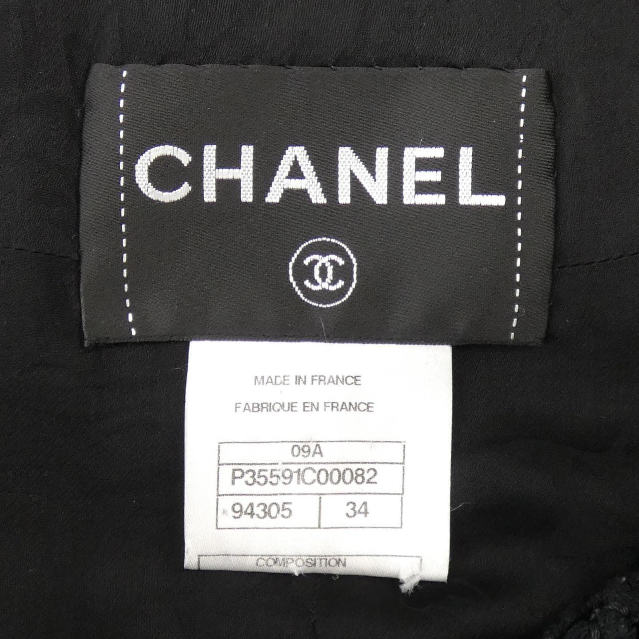 シャネル CHANEL P35591C00082 09A レザージャケット