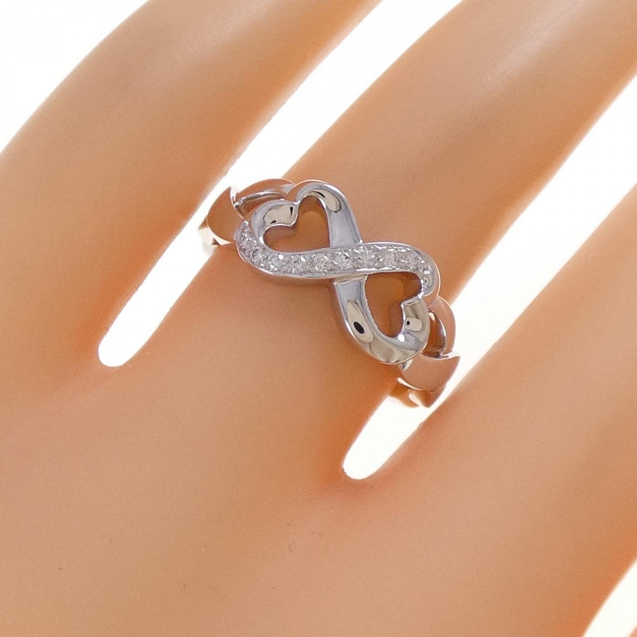 ティファニー ダブルラビングハート リング