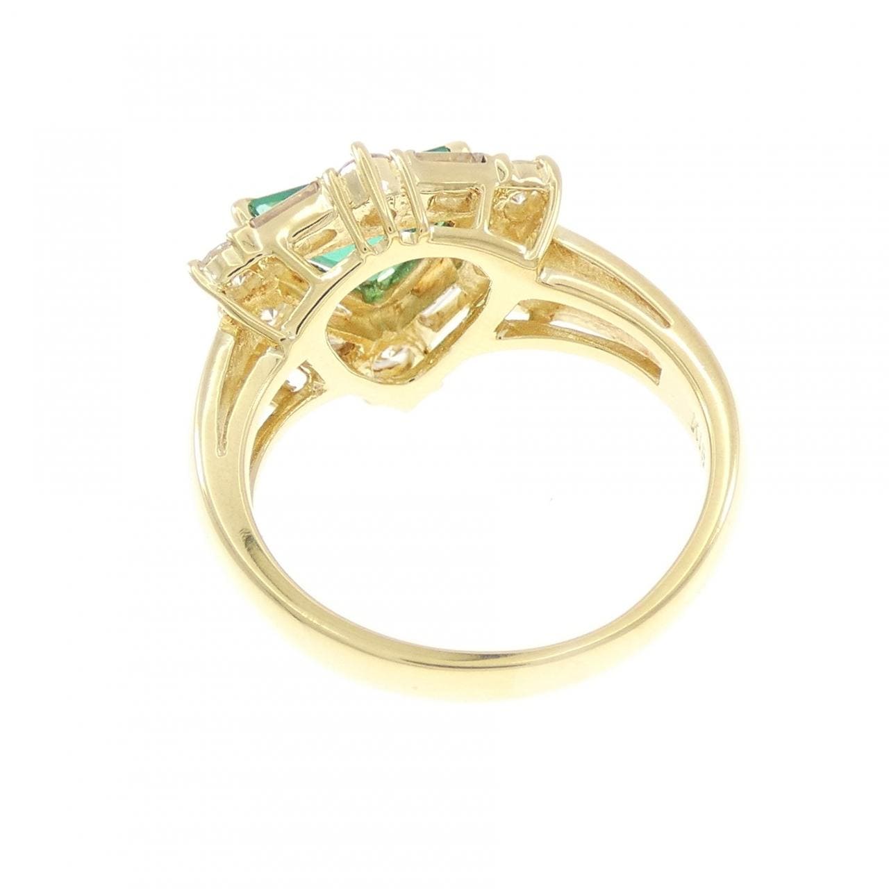 K18YG エメラルド リング 0.904CT