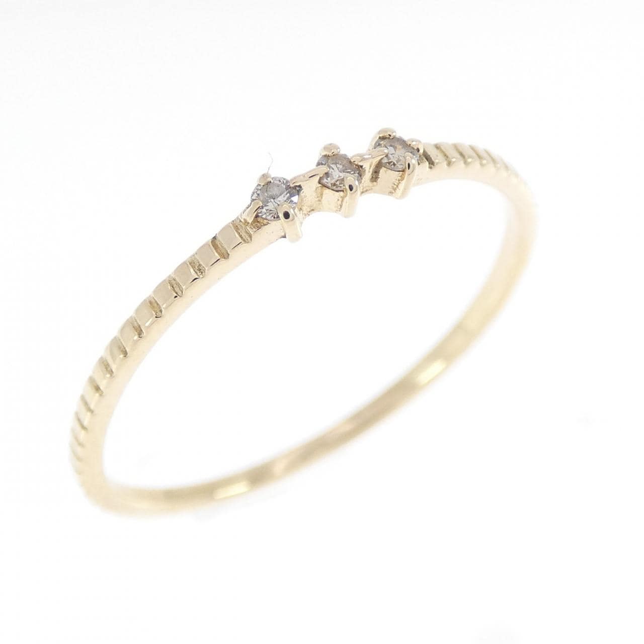K10YG ダイヤモンド リング 0.03CT