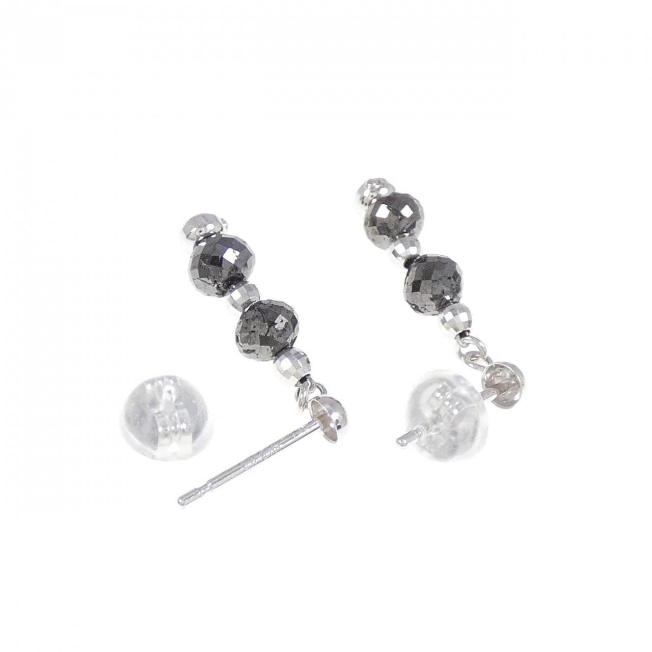 K18WG ダイヤモンド ピアス 2.14CT
