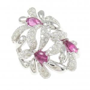 K18WG トルマリン リング 1.41CT