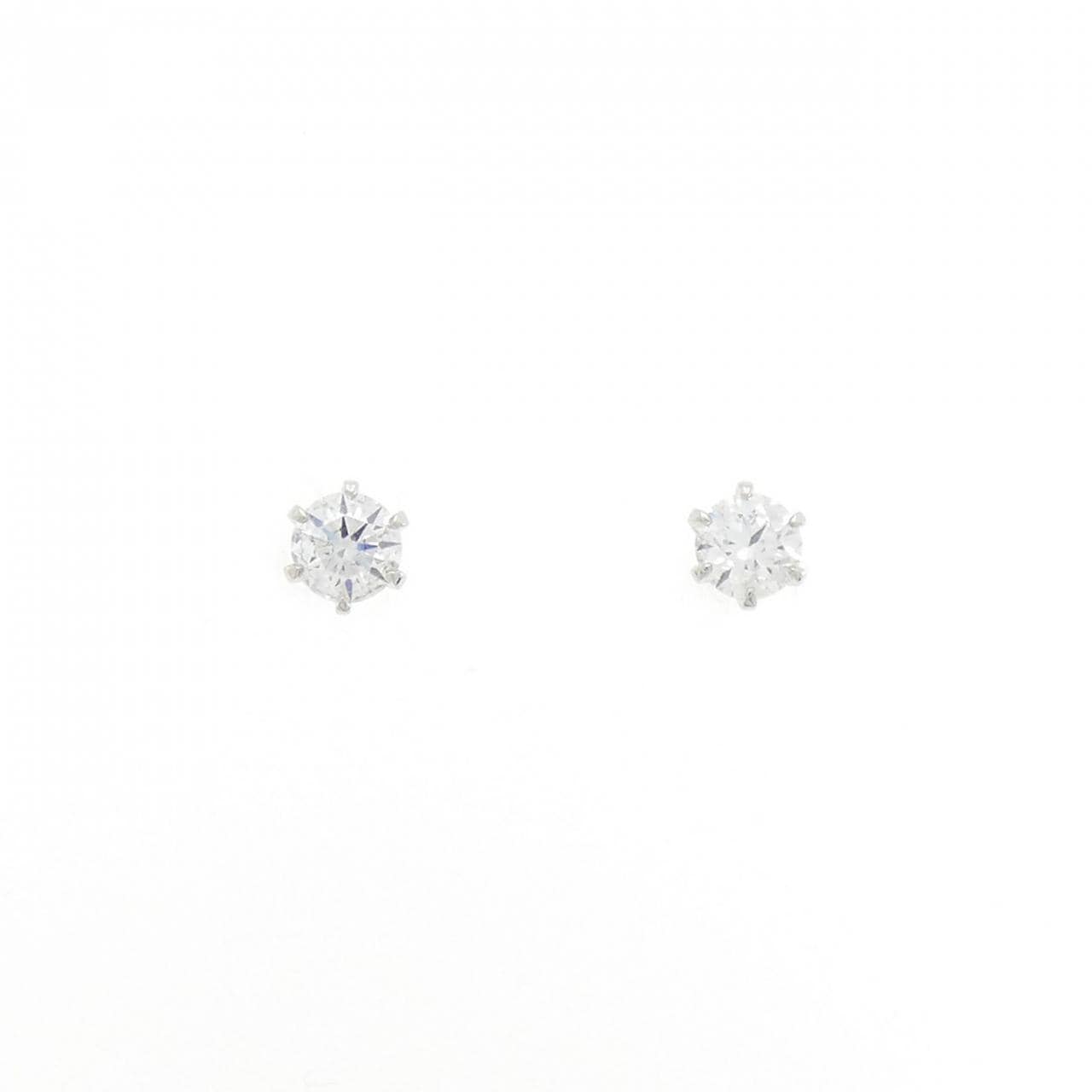 【リメイク】PT/ST ダイヤモンド ピアス 0.220CT 0.226CT E SI1 3EXT H&C