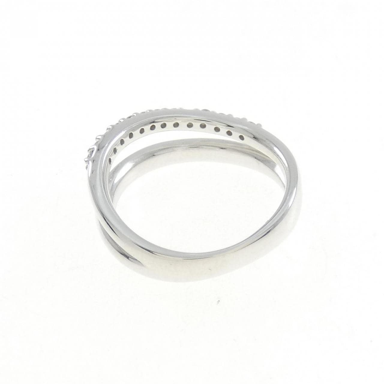 K18WG ダイヤモンド ピンキー リング 0.13CT