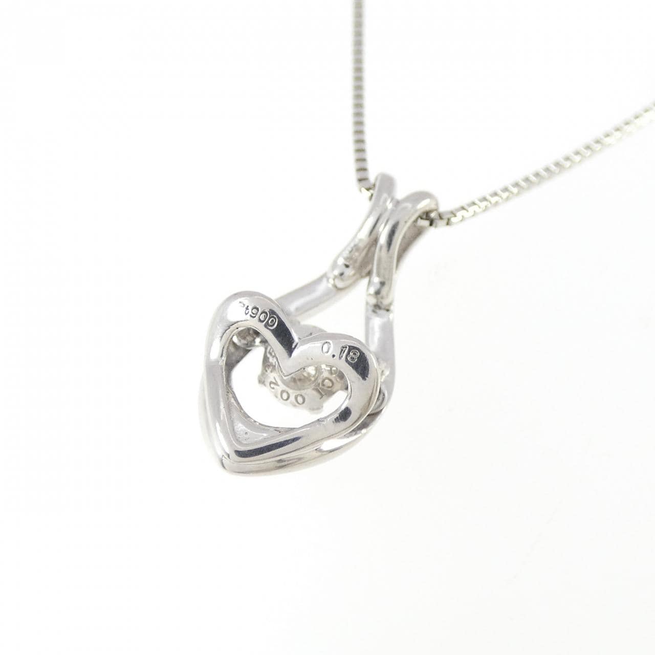 PT900/PT850 ダイヤモンド ネックレス 0.18CT