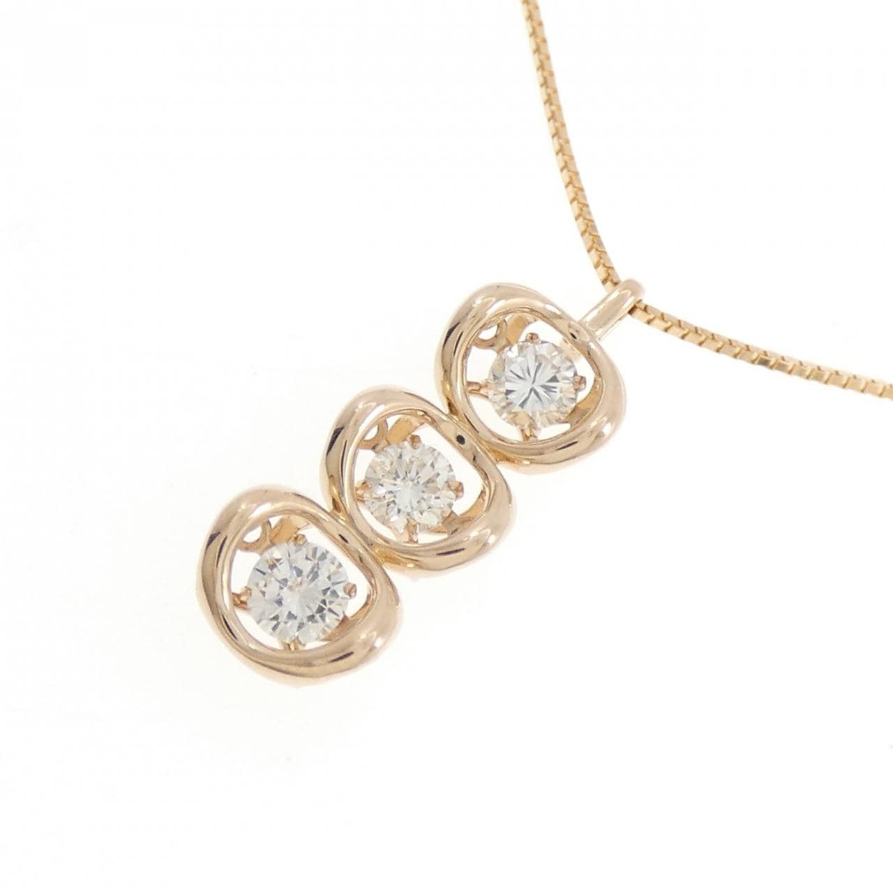 K18PG ダイヤモンド ネックレス 0.50CT