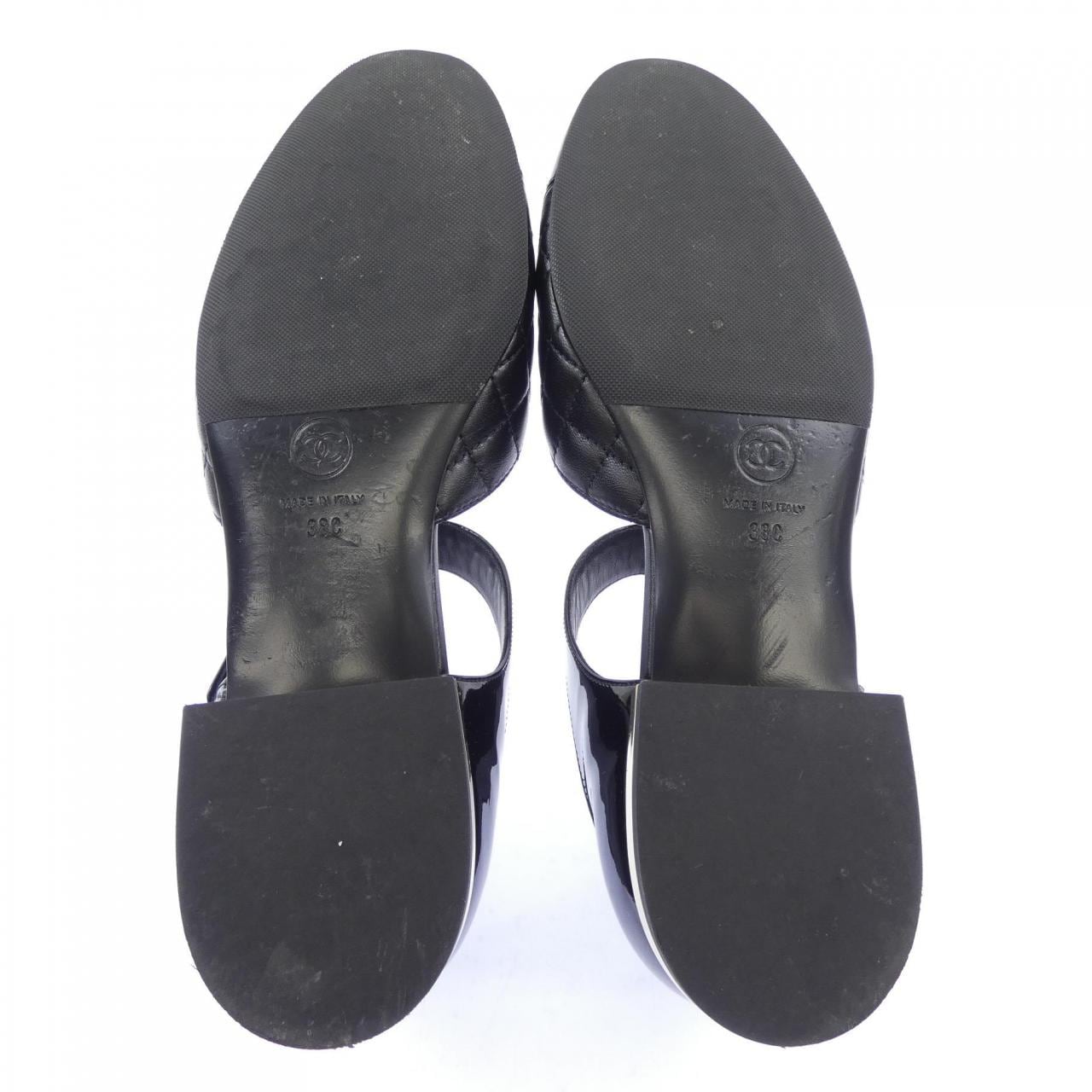 シャネル CHANEL バレリーナ ターンロック G38441Y55573 フラットシューズ