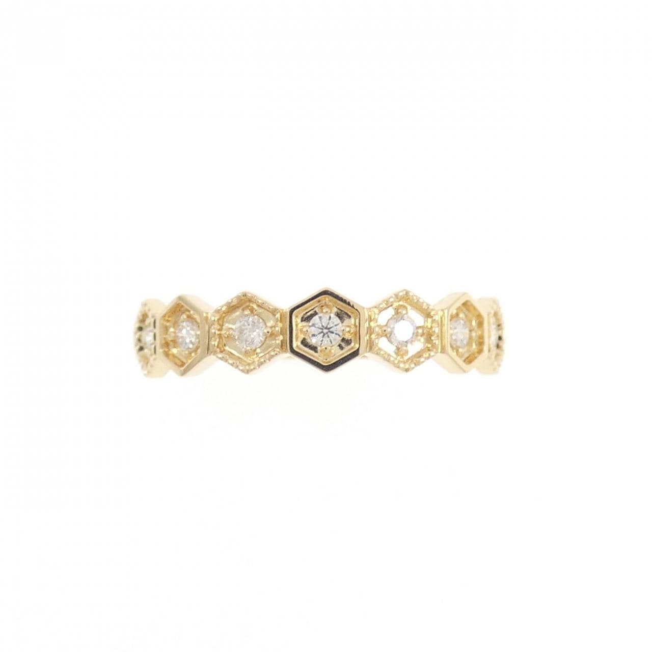 K18YG ダイヤモンド リング 0.12CT