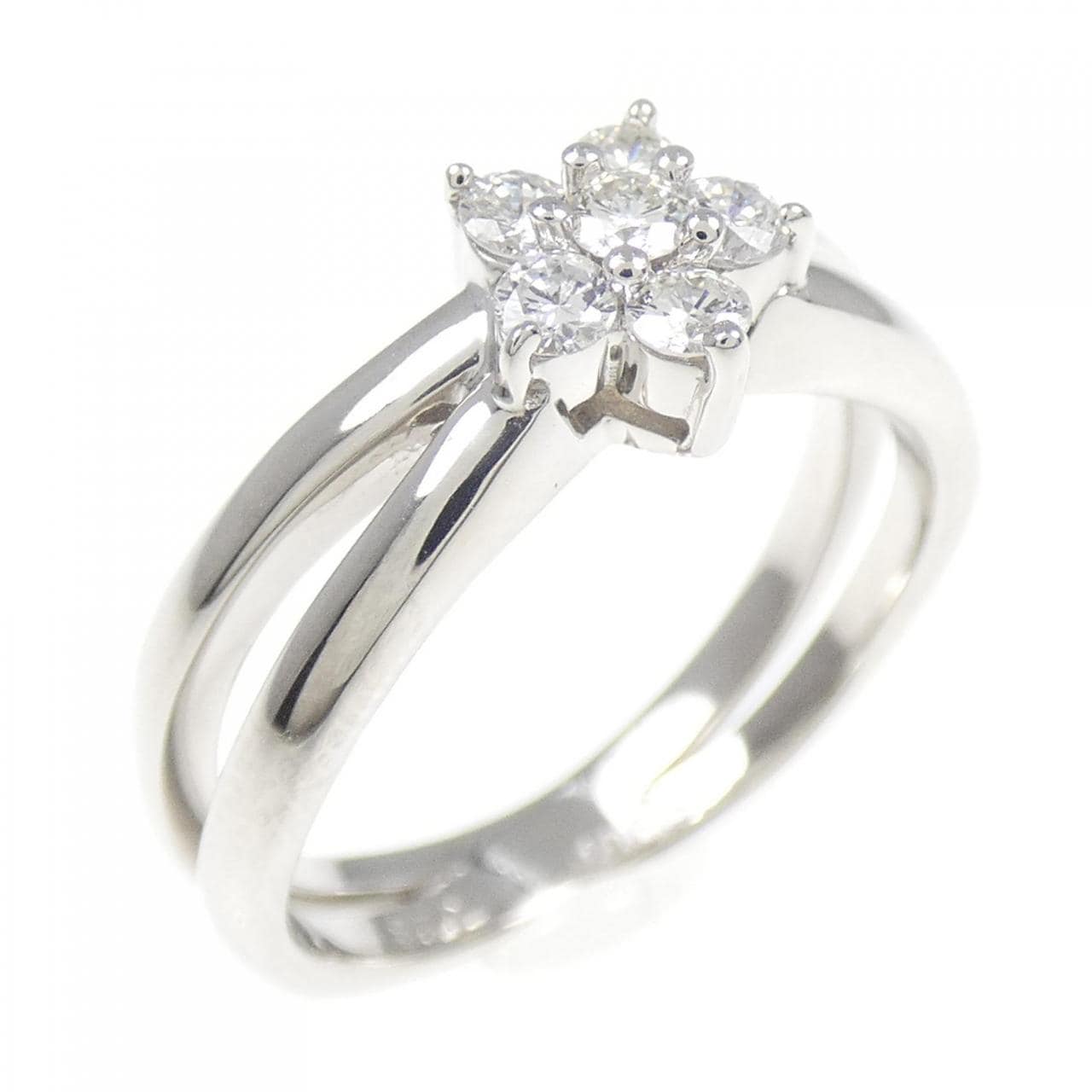 PT フラワー ダイヤモンド リング 0.23CT