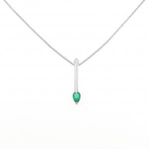 PT850 エメラルド ネックレス 0.32CT