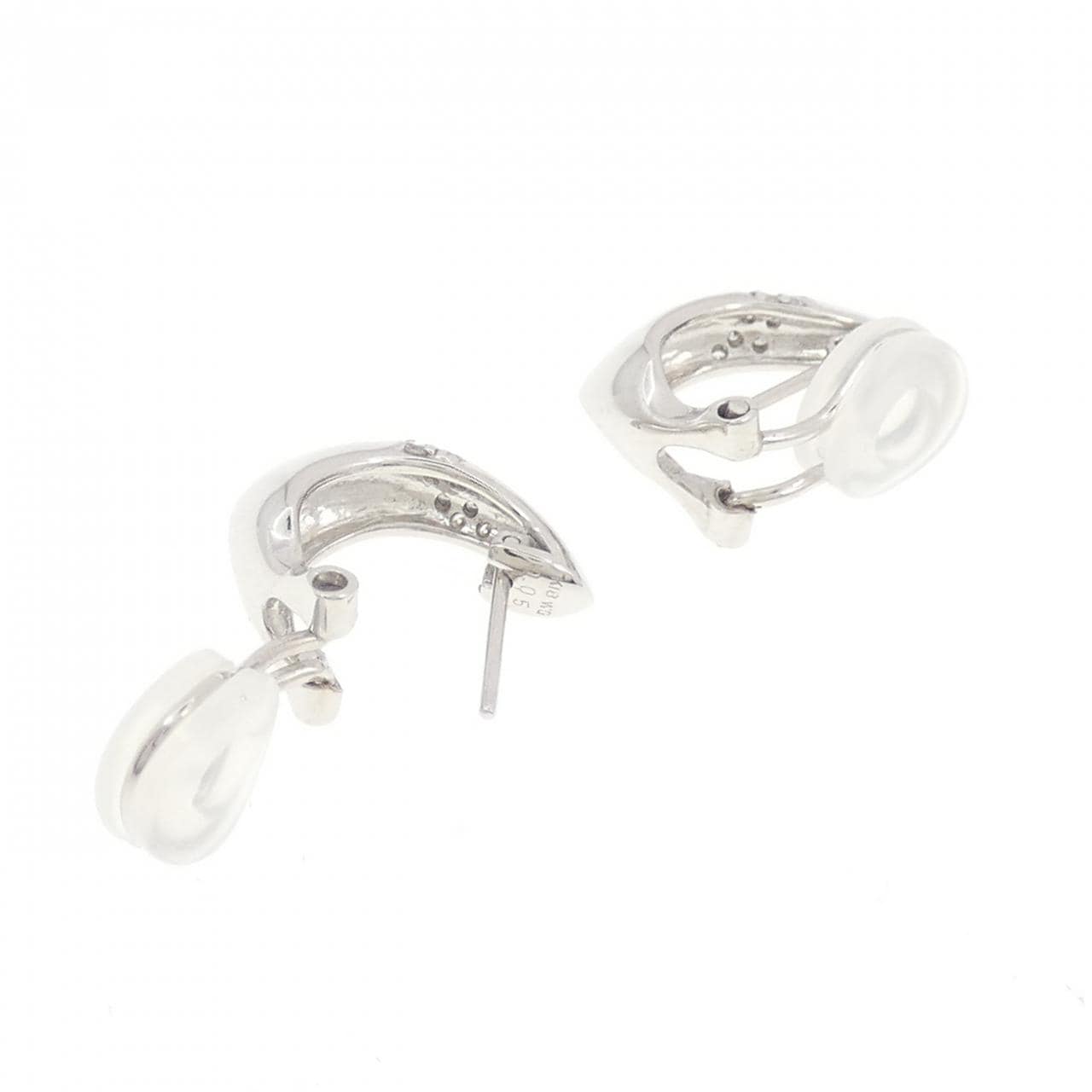 K18WG ダイヤモンド ピアス/イヤリング 0.10CT