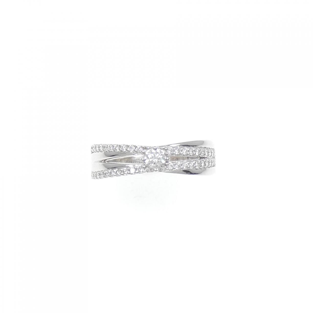 K18WG ダイヤモンド リング 0.30CT