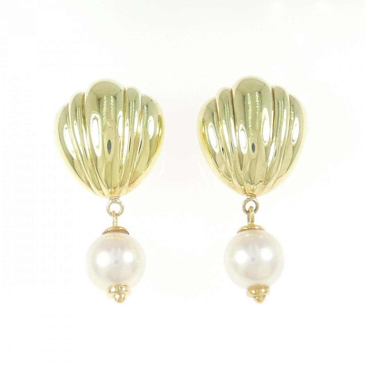 K18YG アコヤパール ピアス 8.6mm