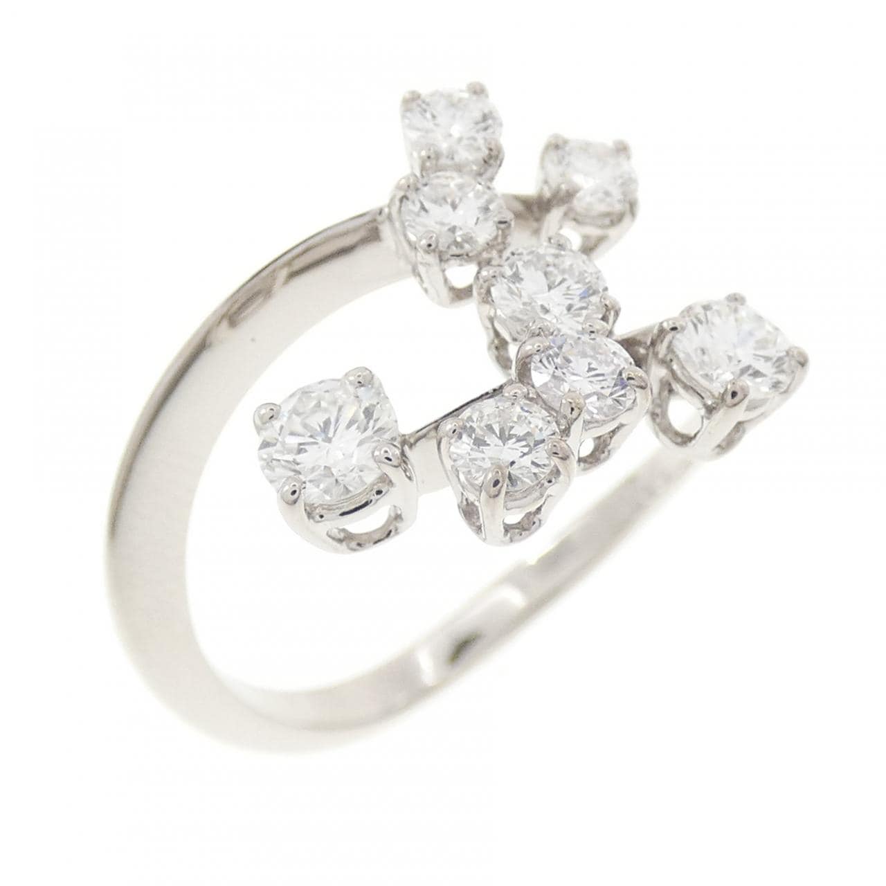 750WG ダイヤモンド リング 0.66CT