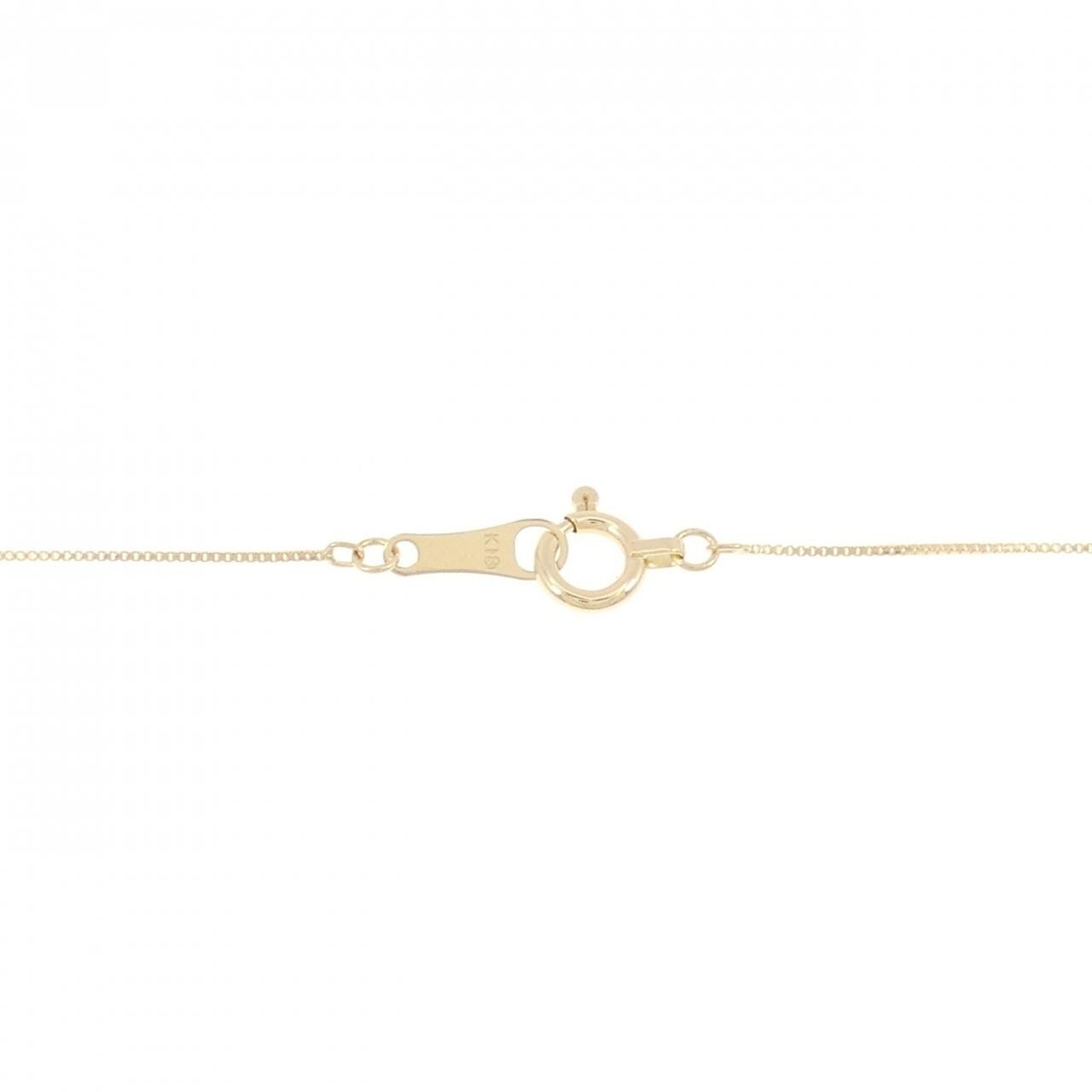 K18YG Solitaire Diamond Necklace 0.20CT