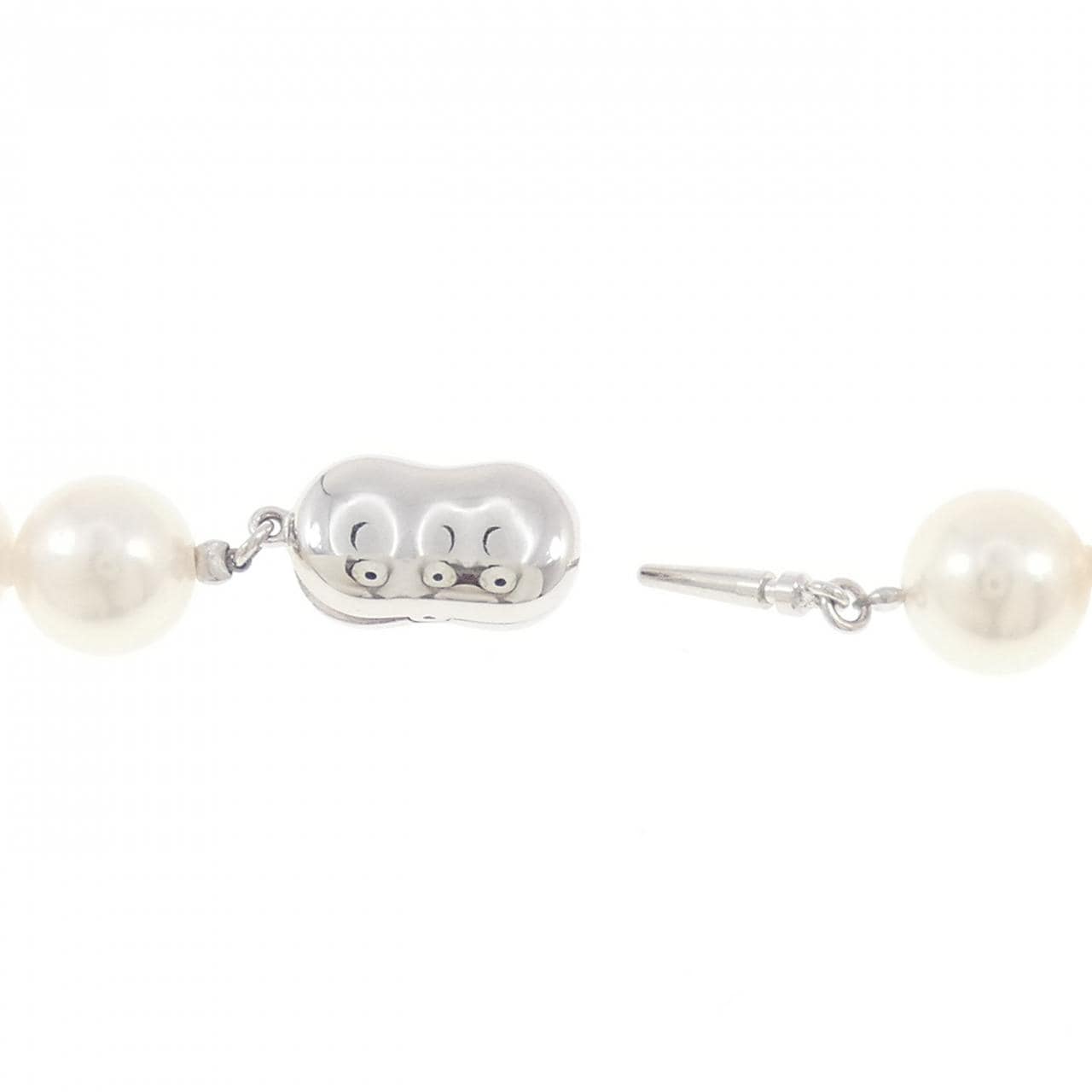 シルバークラスプ アコヤパール ネックレス 9-9.5mm