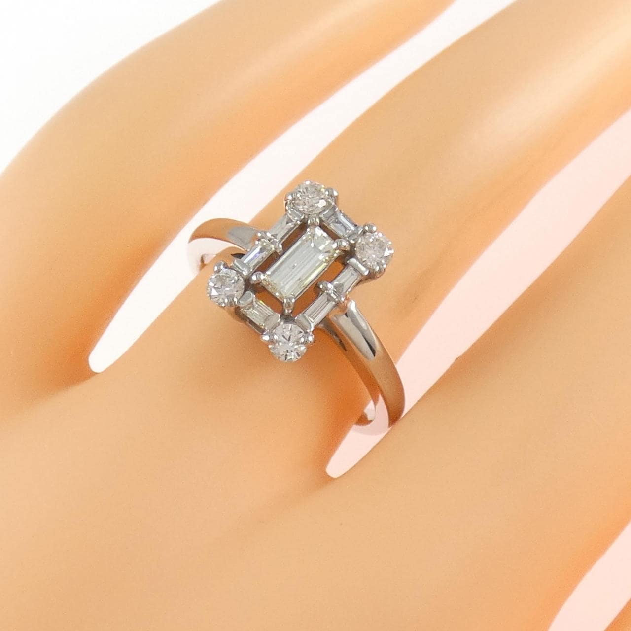 K18WG ダイヤモンド リング 0.26CT