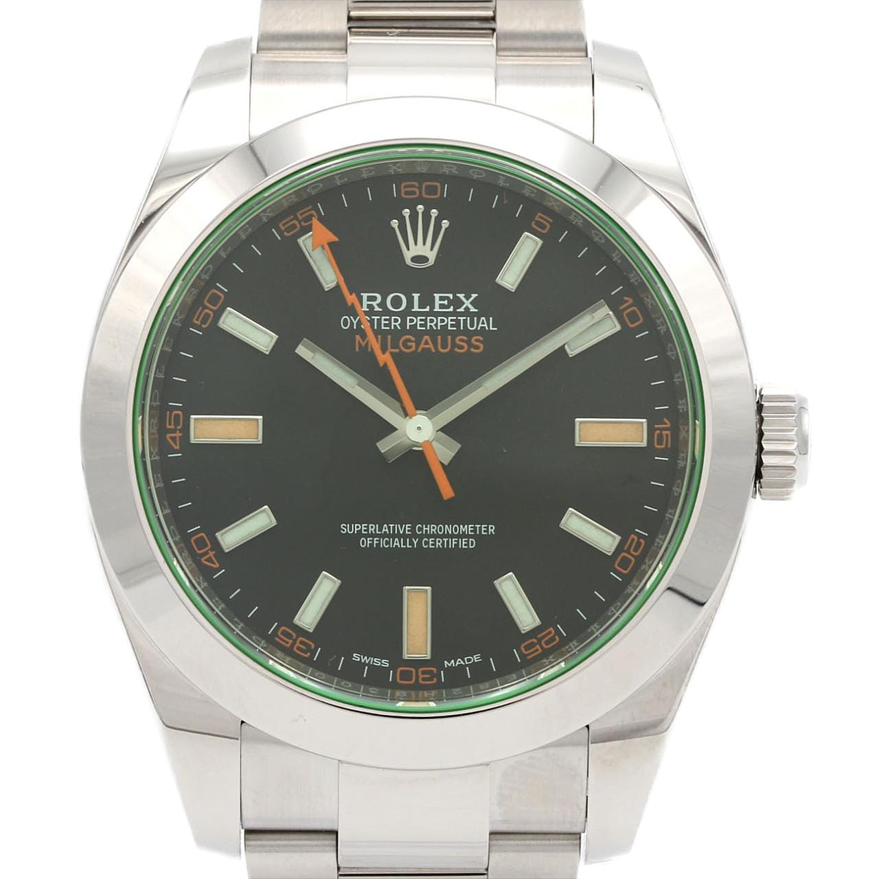 ロレックス ミルガウス 116400GV SS 自動巻 ランダム番