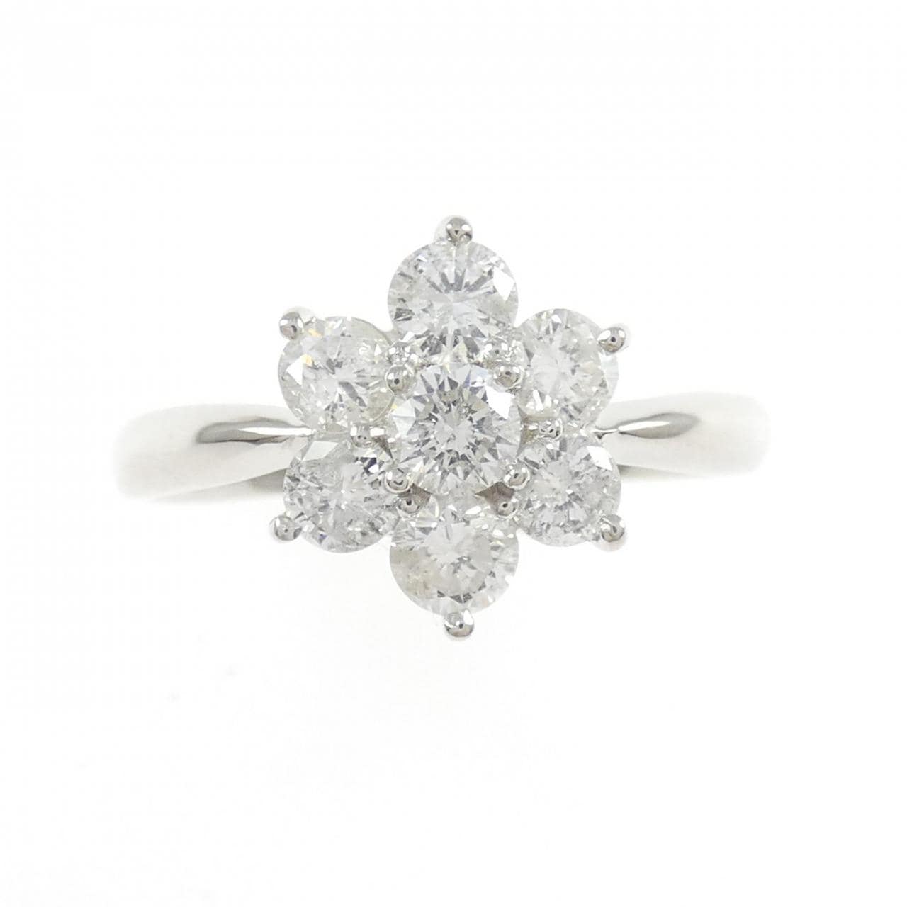 PT900 フラワー ダイヤモンド リング 1.00CT