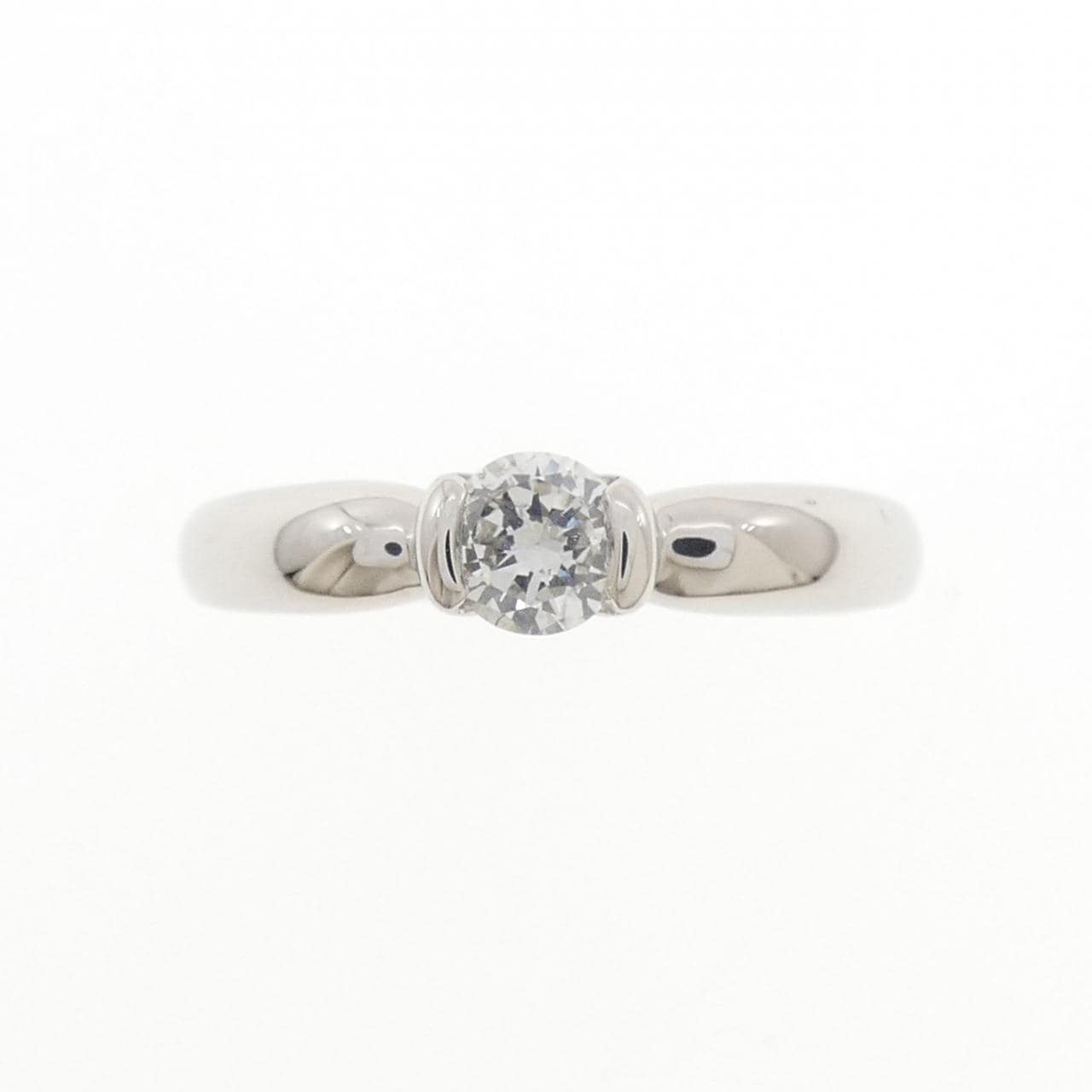 PT950 ソリティア ダイヤモンド リング 0.258CT