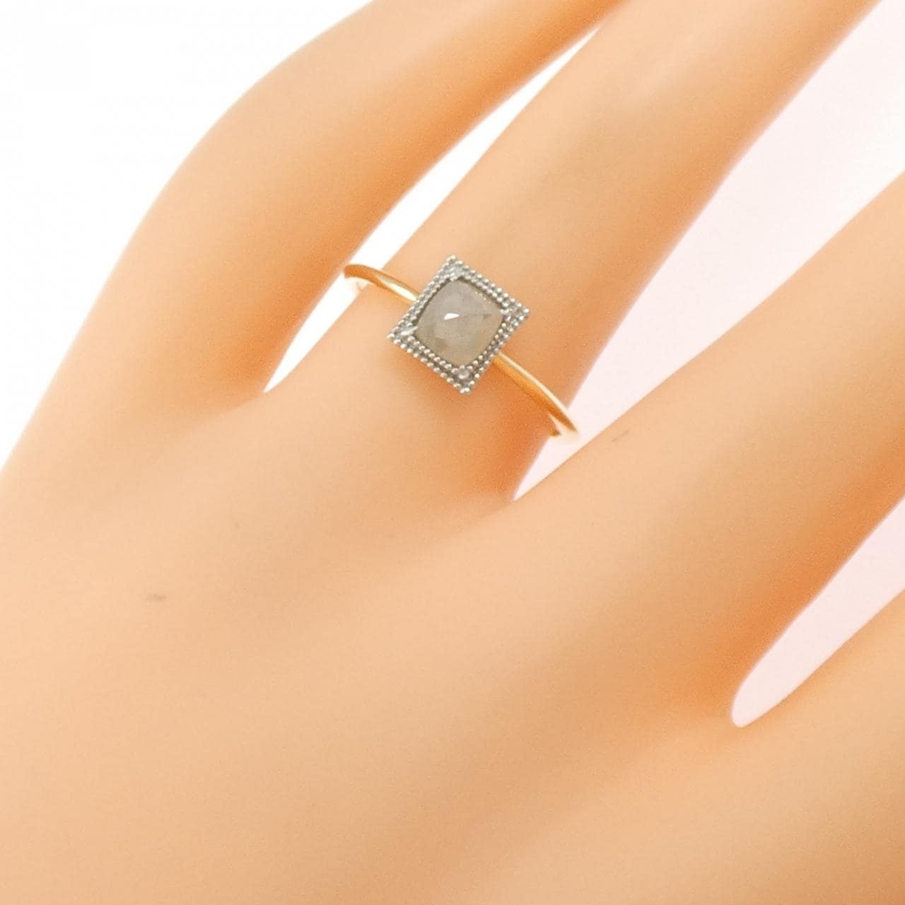K18YG/PT900 ダイヤモンド リング 0.60CT