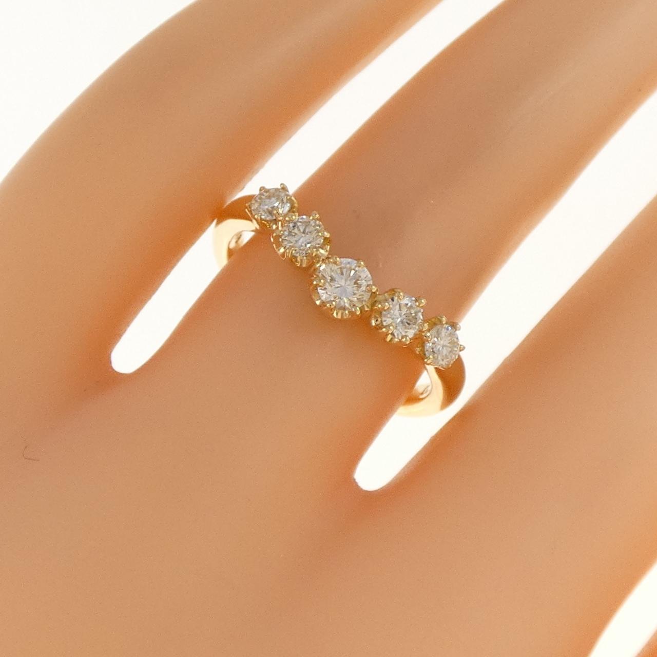 K18YG ダイヤモンド リング 0.50CT