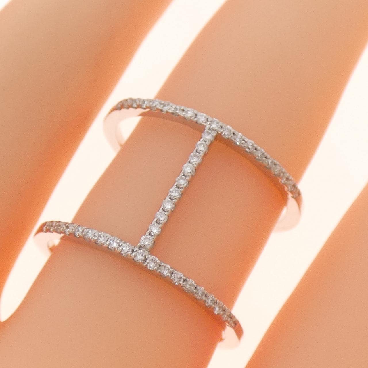 K18WG ダイヤモンド リング 0.22CT