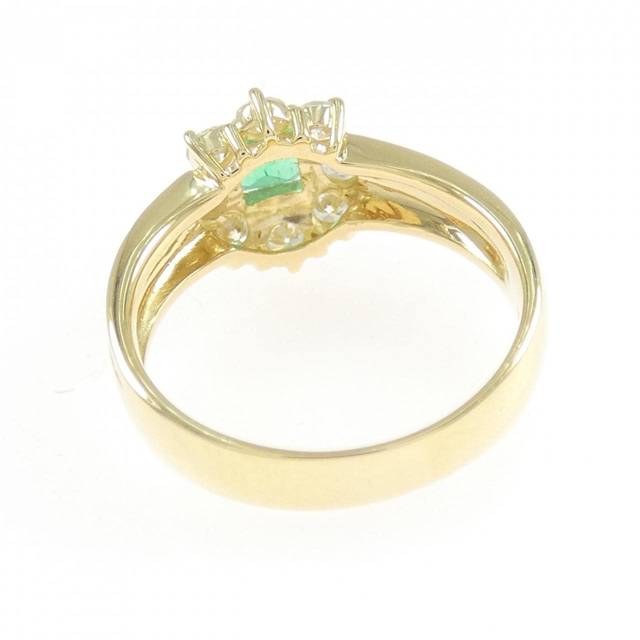 K18YG翡翠戒指0.38CT