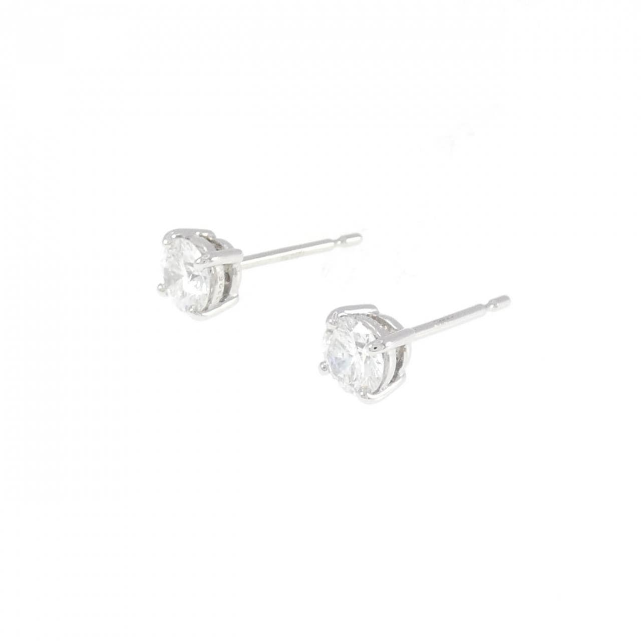 【リメイク】PT/ST ダイヤモンド ピアス 0.300CT 0.305CT F SI2 Good