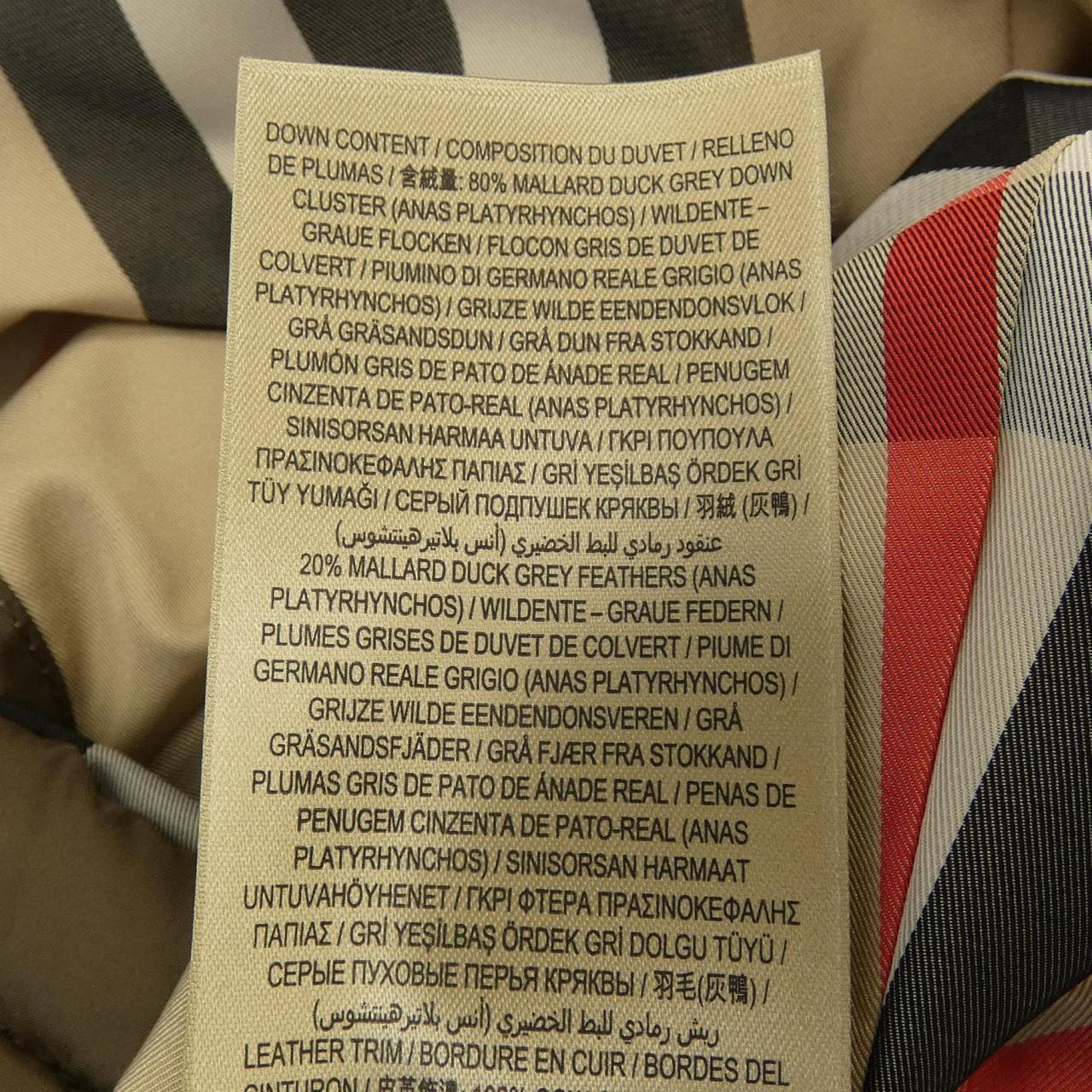 バーバリー BURBERRY 80044411 ダウンコート