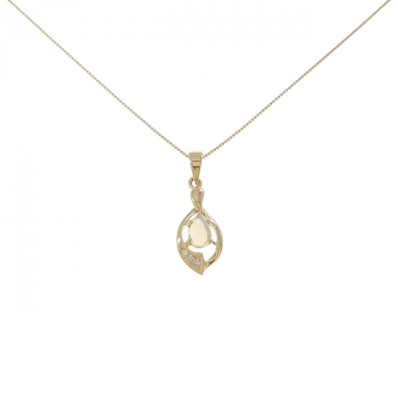 750YG/K18YG オパール ネックレス