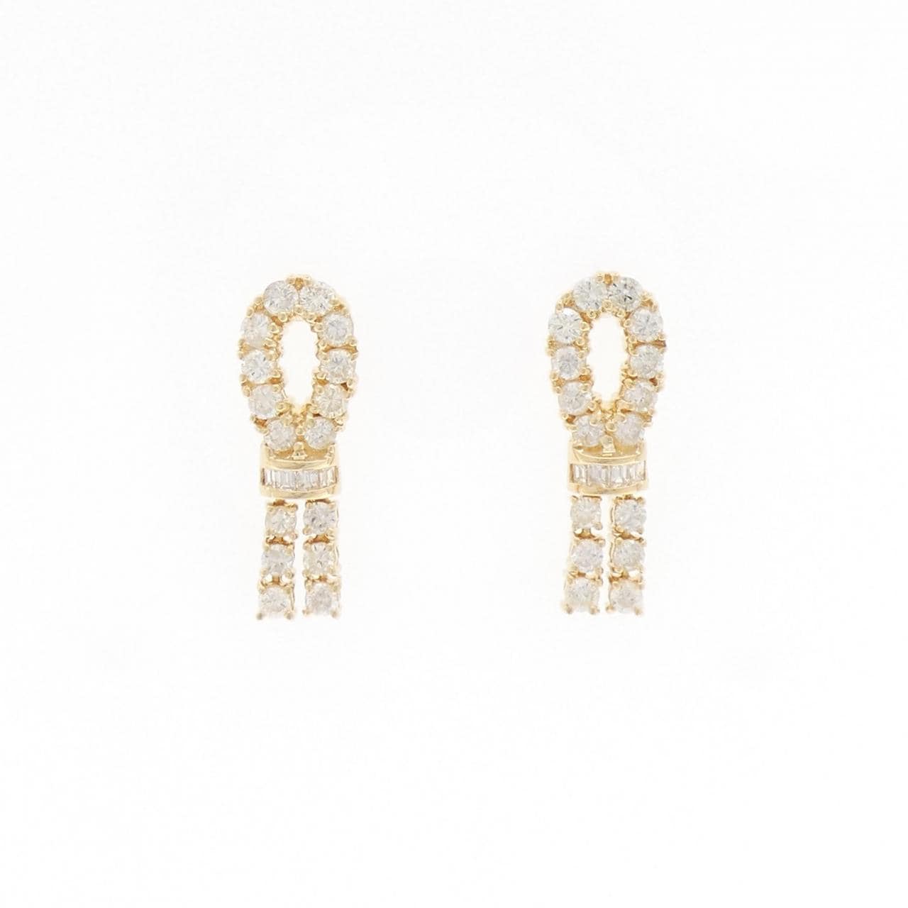 K18YG ダイヤモンド ピアス 1.81CT