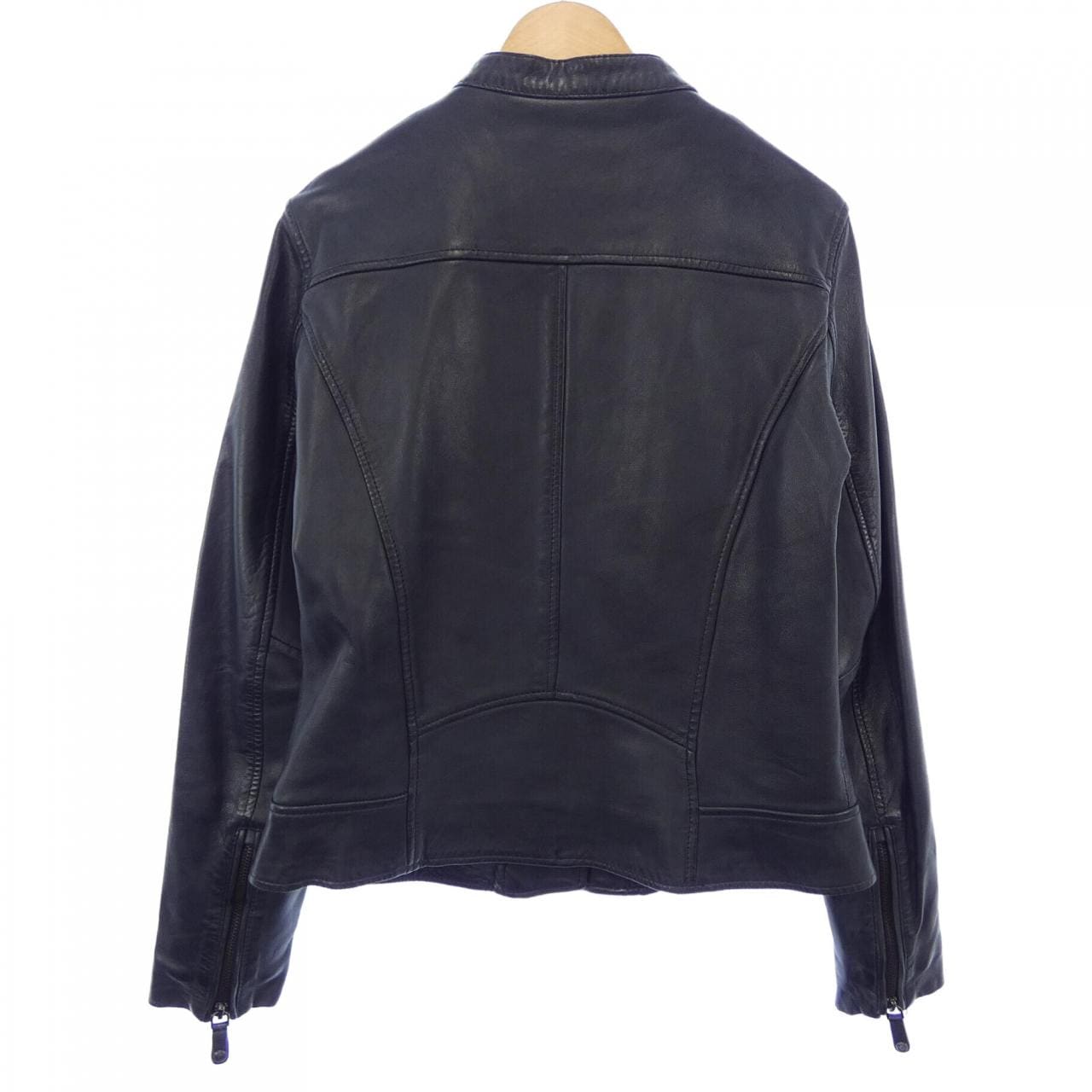 massimodutti レザーライダースジャケット