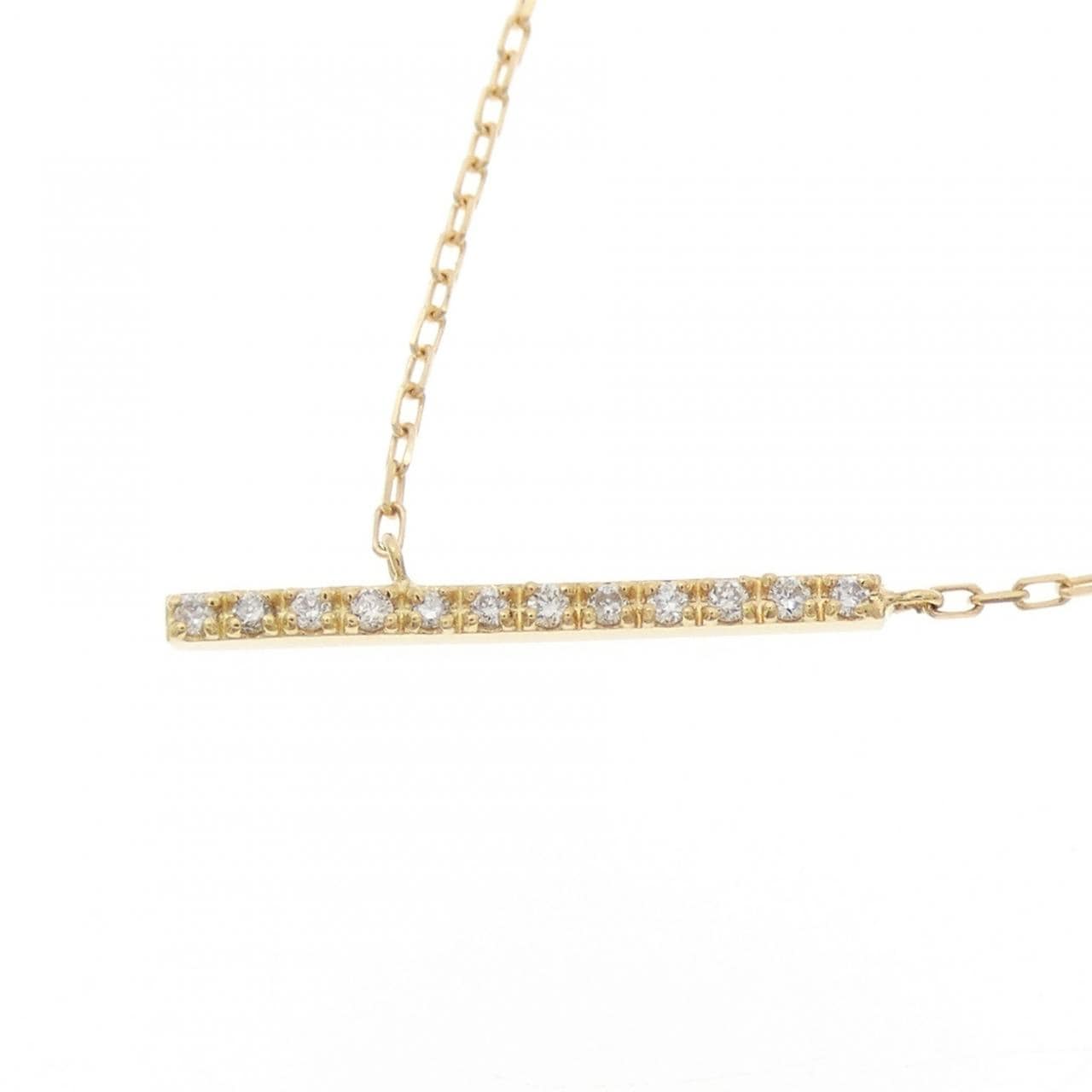 K18YG ダイヤモンド ネックレス 0.04CT