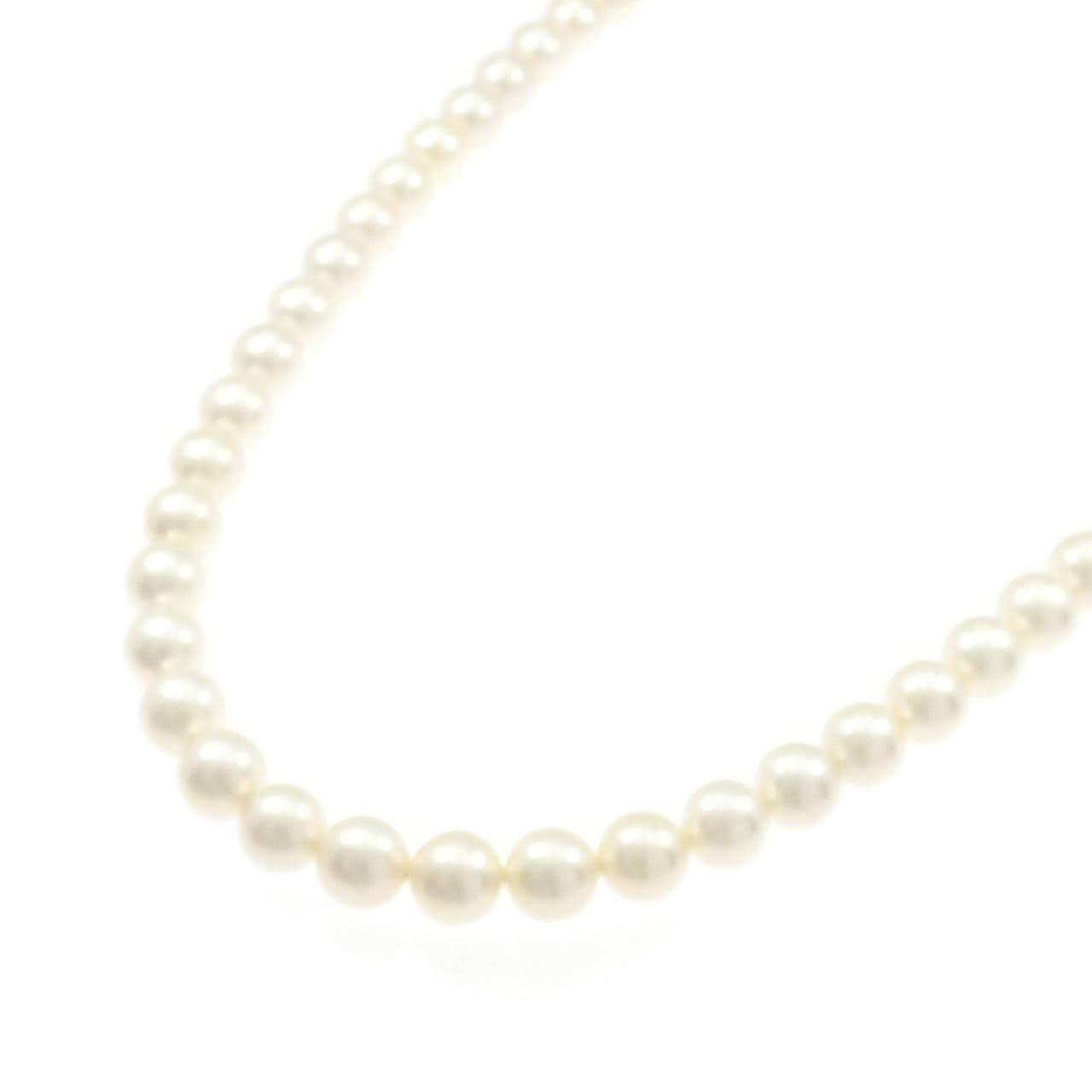 シルバークラスプ アコヤパール ネックレス 7.5-8mm
