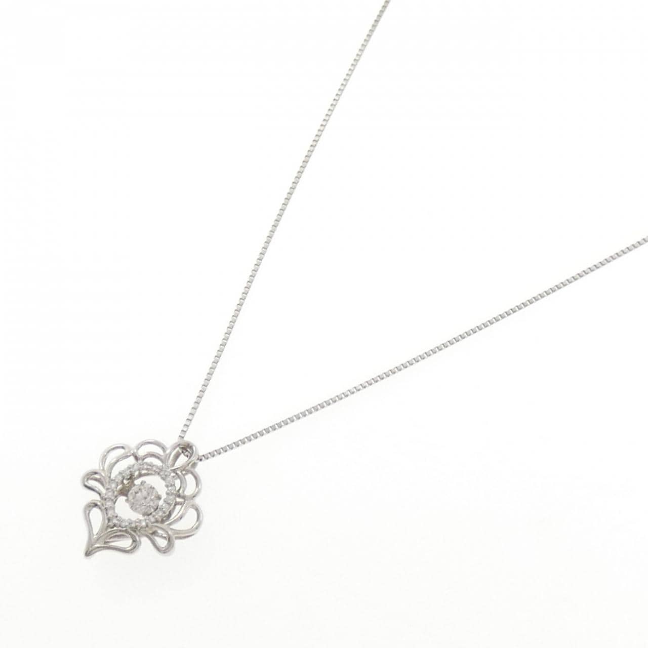 PT900/PT850 ダイヤモンド ネックレス 0.187CT