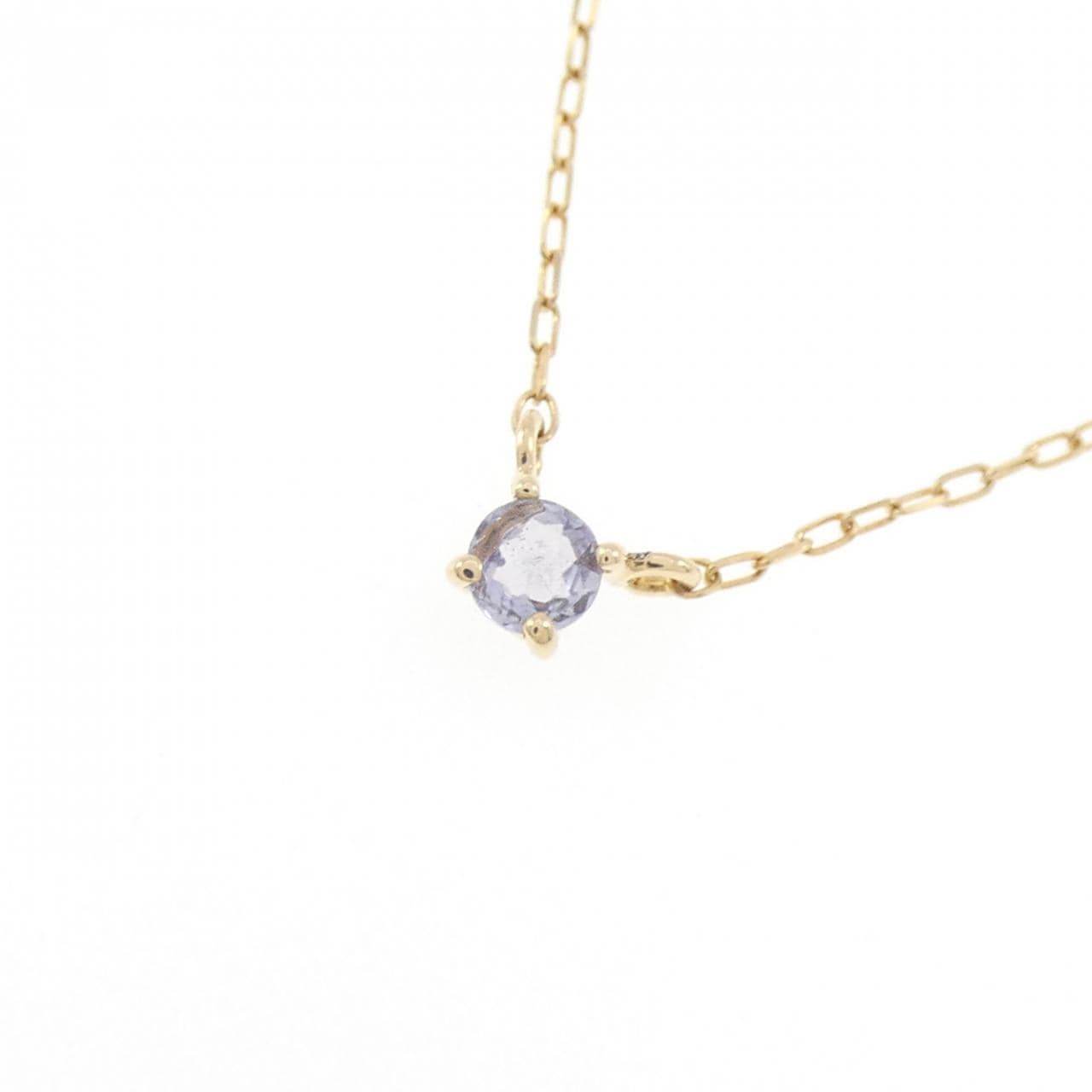 K18YG タンザナイト ネックレス 0.09CT