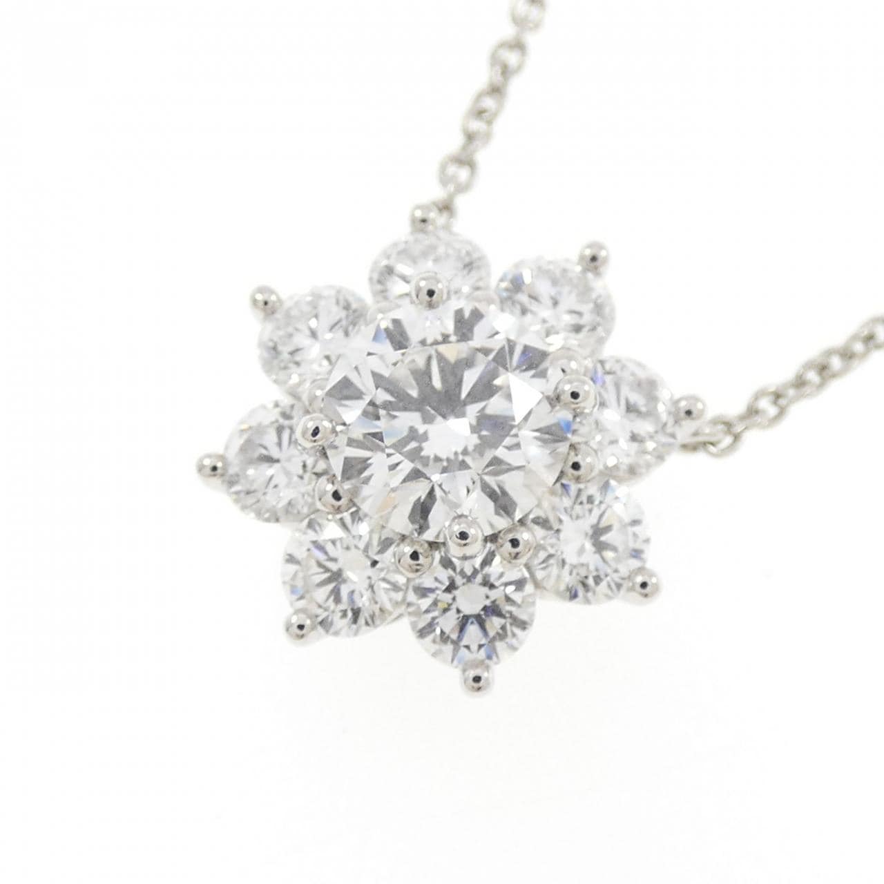 ハリーウィンストン サンフラワー スモール ネックレス 0.76CT E VVS2 3EXT